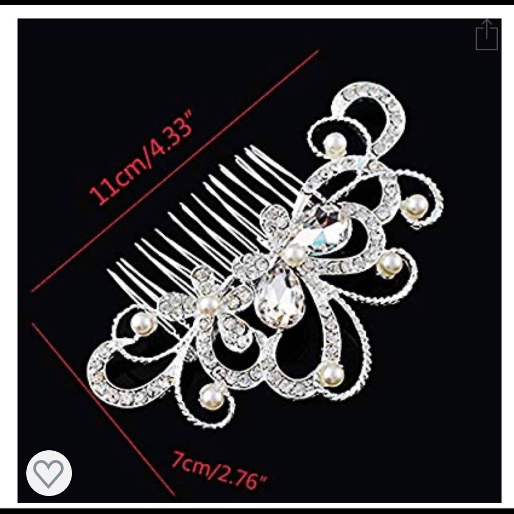 Rhinestone Hair Comb